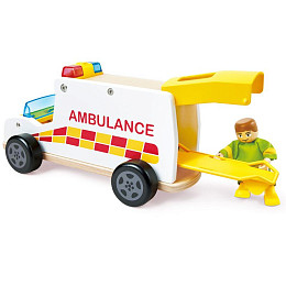 Игровой набор Hape "Играем в профессии", машина скорой помощи