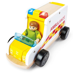 Игровой набор Hape "Играем в профессии", машина скорой помощи