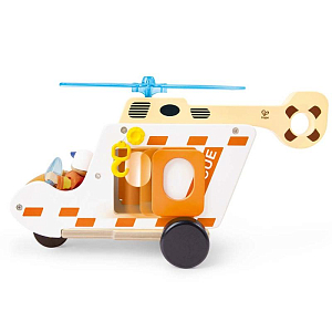 Игровой набор Hape "Играем в профессии", служба спасения на вертолете