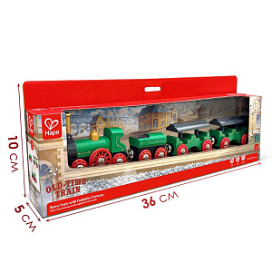 Игрушка Hape "Ретро-поезд", с трубой