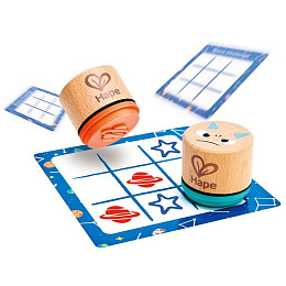 Настольная игра Hape "Космические приключения", крестики-нолики со штампами