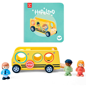 Игровой набор Hape "Играем вместе", школьный автобус