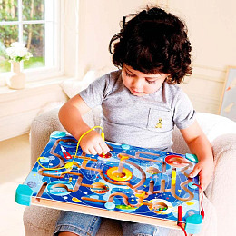 Головоломка Hape "Умняша", космический лабиринт и танграм