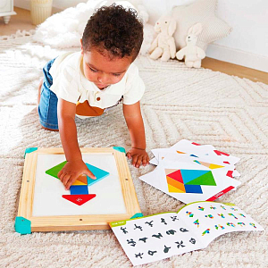 Головоломка Hape "Умняша", космический лабиринт и танграм