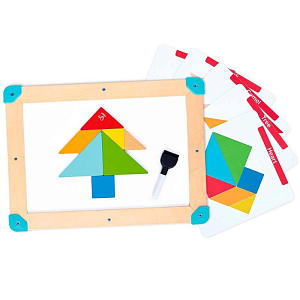 Головоломка Hape "Умняша", космический лабиринт и танграм