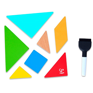 Головоломка Hape "Умняша", космический лабиринт и танграм