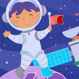 Игровой набор Hape Юный Пикассо "Укрась фольгой Космос"