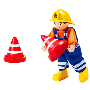 Игровой набор Hape "Малыш-строитель", строительный кран