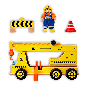 Игровой набор Hape "Малыш-строитель", строительный кран
