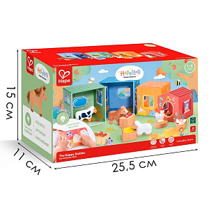 Игровой набор Hape "Веселая ферма", детская иллюстрированная книга Hape Land