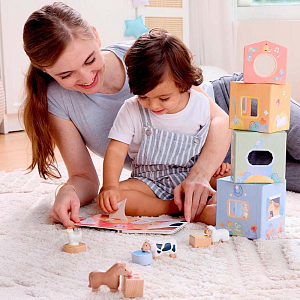 Игровой набор Hape "Веселая ферма", детская иллюстрированная книга Hape Land