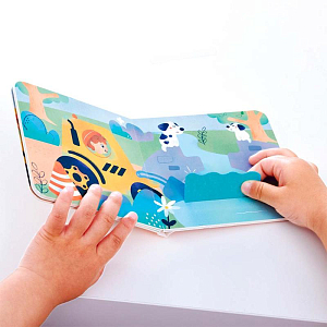 Игровой набор Hape "Бульдозер", детская иллюстрированная книга Hape Land