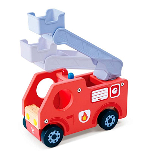 Игровой набор Hape "Пожарная машина", детская иллюстрированная книга Hape Land