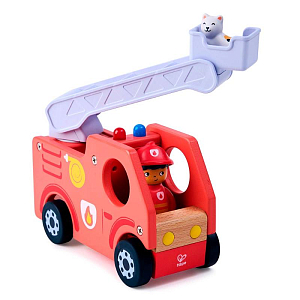 Игровой набор Hape "Пожарная машина", детская иллюстрированная книга Hape Land