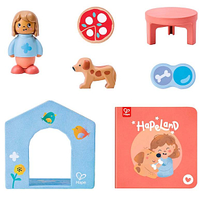 Игровой набор Hape "Маленький домик", детская иллюстрированная книга Hape Land