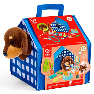 Игровой набор Hape "Ветеринарная клиника для щенков"