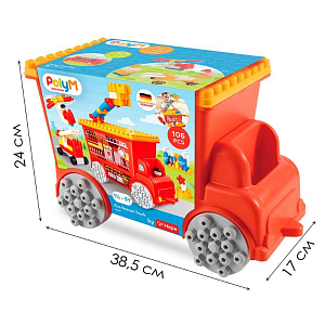 Конструктор Hape "Пожарно-спасательная машина", 106 элементов