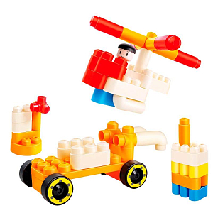 Конструктор Hape "Пожарно-спасательная машина", 106 элементов