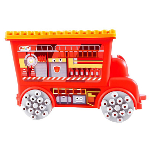 Конструктор Hape "Пожарно-спасательная машина", 106 элементов