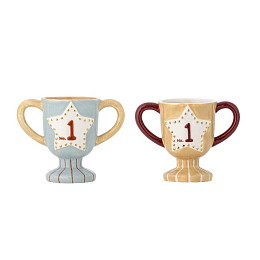 Кружки керамические призовые Блумингвиль МИНИ (Bloomingville MINI) "Трофей", 2 шт (уцененный)