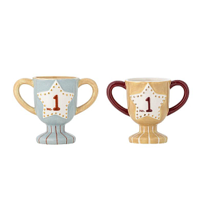 Кружки керамические призовые Блумингвиль МИНИ (Bloomingville MINI) "Трофей", 2 шт (уцененный)