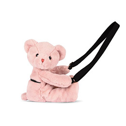 Мягкая игрушка-сумочка Doudou et Compagnie "Медведь", розовая