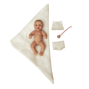 Пупс Magic Manufactory, коллекция Малыш, белый, 12 см