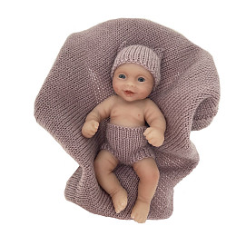 Пупс Magic Manufactory, коллекция Малыш, сиреневый, 12 см