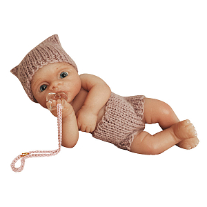 Пупс Magic Manufactory, коллекция Малыш, сиреневый, 12 см