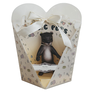 Игрушка Magic Manufactory "Выдра", коллекция Magic Pets, темно-коричневая, 15 см