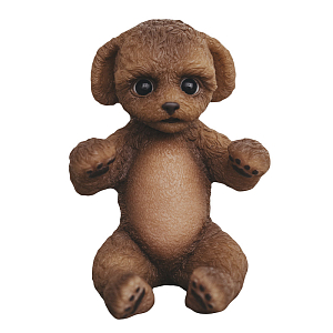 Игрушка Magic Manufactory "Пудель", коллекция Magic Pets, коричневый, 18 см