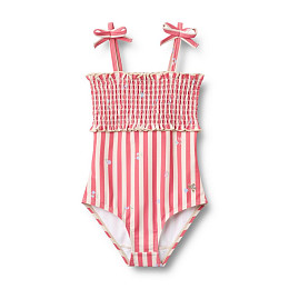 Купальник Wheat "Selma Red Stripe Flowers", цветущие полоски