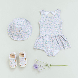 Панама Wheat "Bora Purple Light Petunias", королевские петунии