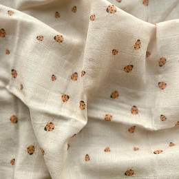 Набор муслиновых пеленок Vanilla Copenhagen "Ladybug", 6 шт, микс розового с бежевым