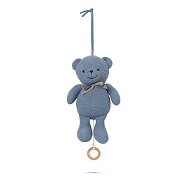 Мобиль музыкальный Vanilla Copenhagen "Teddy", дымно-синий