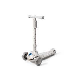 Самокат со светящимися колесами Vanilla Copenhagen "Honeybee", серый, маленький