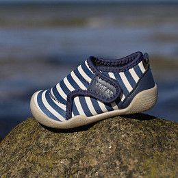 Тапочки для пляжа Wheat "Shawn Indigo Stripe", полоски индиго