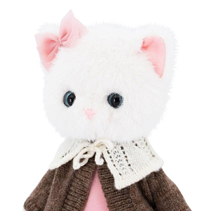 Мягкая игрушка Orange Toys "Кошечка Софи", уютный вечер, с каркасом, 37 см