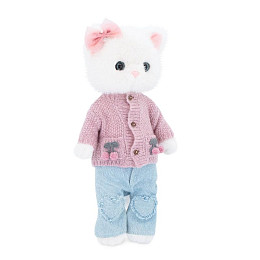 Мягкая игрушка Orange Toys "Кошечка Софи", вязаные вишенки, с каркасом, 37 см