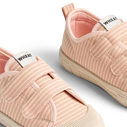 Кеды из канваса Wheat, полоски цвета сомо