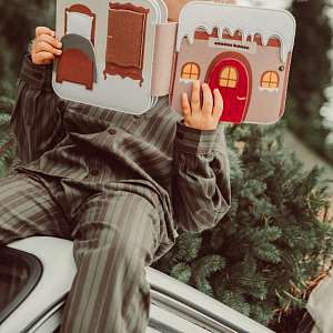 Книга развивающая из фетра Зэтс Майн (That's Mine) "Эмори Рождественский Мишка"