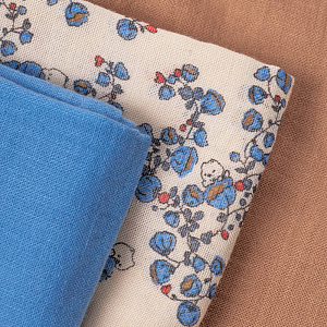 Набор муслиновых пеленок That's Mine "Bora Blue Bells", 3 шт, синие колокольчики, 70 х 70 см