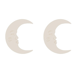 Набор крючков для одежды в виде луны Зэтс Майн (That's Mine) "Луна", 2 шт, кремовый