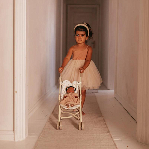 Прогулочная коляска для кукол Mrs. Ertha "Flower Buds", мириада цветов