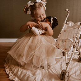 Прогулочная коляска для кукол Mrs. Ertha "Strawberry Mood", райские ягоды