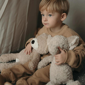 Мягкая игрушка Mrs. Ertha "Слоненок Mr. Poppie", серая, 31 см