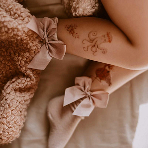 Набор временных татуировок Mrs. Ertha "Flamingo", 25 шт, фламинго и друзья