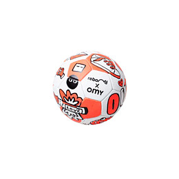 Мяч OMY "OMY and Bounce", белый с оранжевым