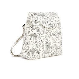 Рюкзак OMY "Sac a Dos a Colorier", белый