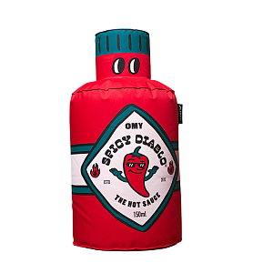 Подушка-гигант надувная OMY "Giant Spicy Diablo", красная